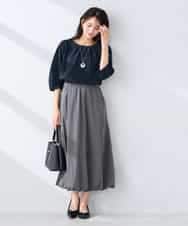 K2HFD21059 a.v.v(アー・ヴェ・ヴェ) バルーンスカート ホワイト