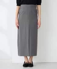 K2HFD22059 a.v.v(アー・ヴェ・ヴェ) ストライプナロースカート グレー