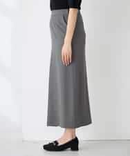 K2HFD22059 a.v.v(アー・ヴェ・ヴェ) ストライプナロースカート グレー