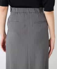 K2HFD22059 a.v.v(アー・ヴェ・ヴェ) ストライプナロースカート グレー