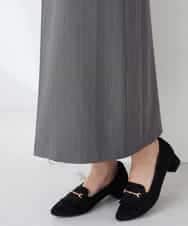 K2HFD22059 a.v.v(アー・ヴェ・ヴェ) ストライプナロースカート グレー