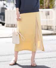 K2HFM19059 a.v.v(アー・ヴェ・ヴェ) ZIP切り替えAラインスカート マスタード