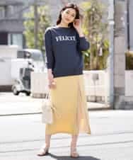 K2HFM19059 a.v.v(アー・ヴェ・ヴェ) ZIP切り替えAラインスカート マスタード