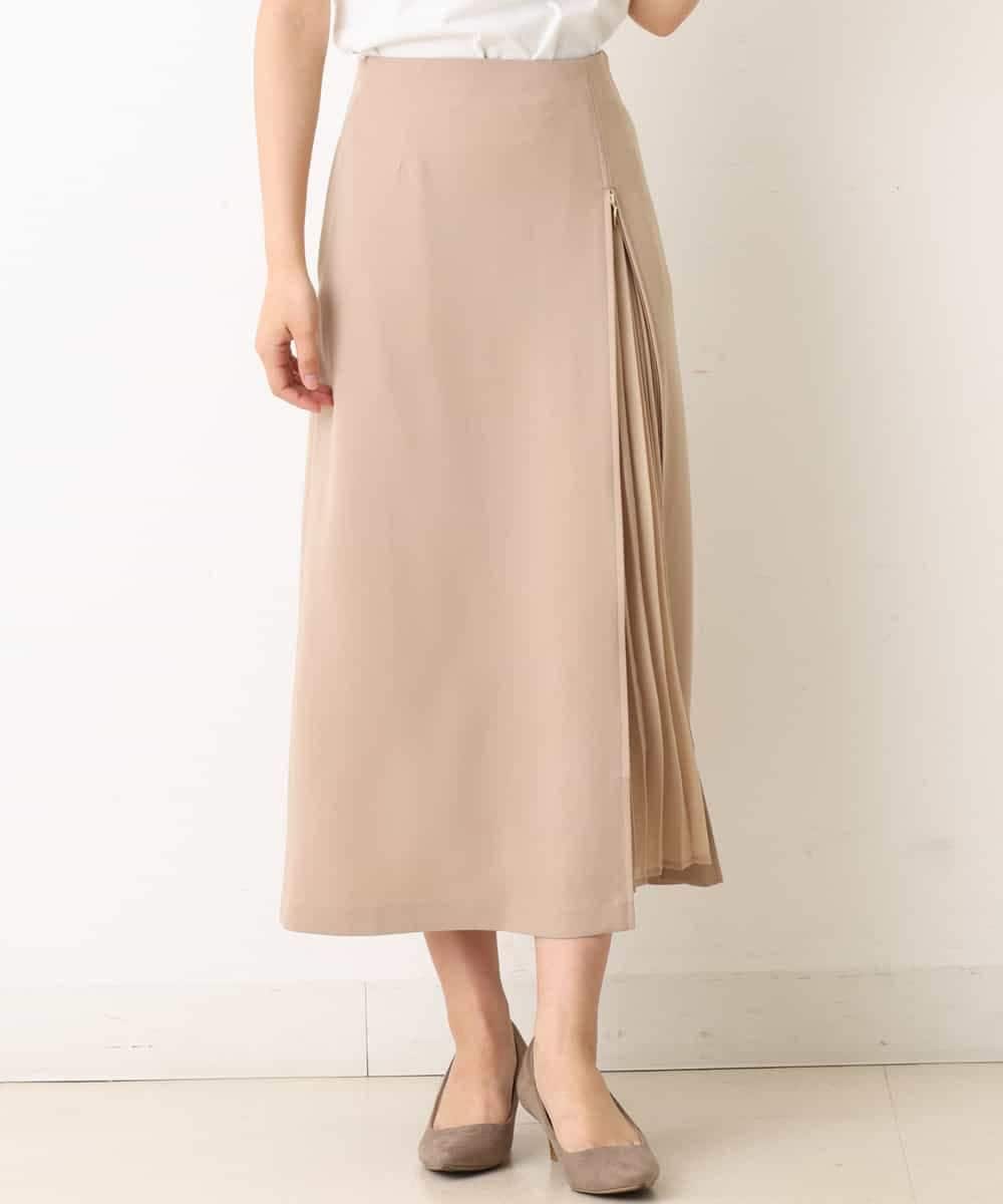 K2HFM19059 a.v.v(アー・ヴェ・ヴェ) ZIP切り替えAラインスカート マスタード