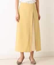 K2HFM19059 a.v.v(アー・ヴェ・ヴェ) ZIP切り替えAラインスカート マスタード