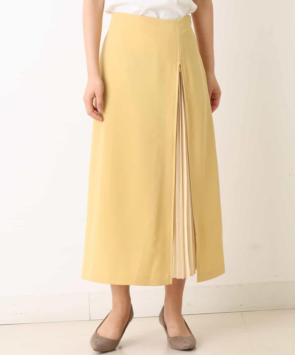 K2HFM19059 a.v.v(アー・ヴェ・ヴェ) ZIP切り替えAラインスカート マスタード