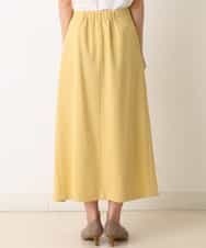 K2HFM19059 a.v.v(アー・ヴェ・ヴェ) ZIP切り替えAラインスカート マスタード