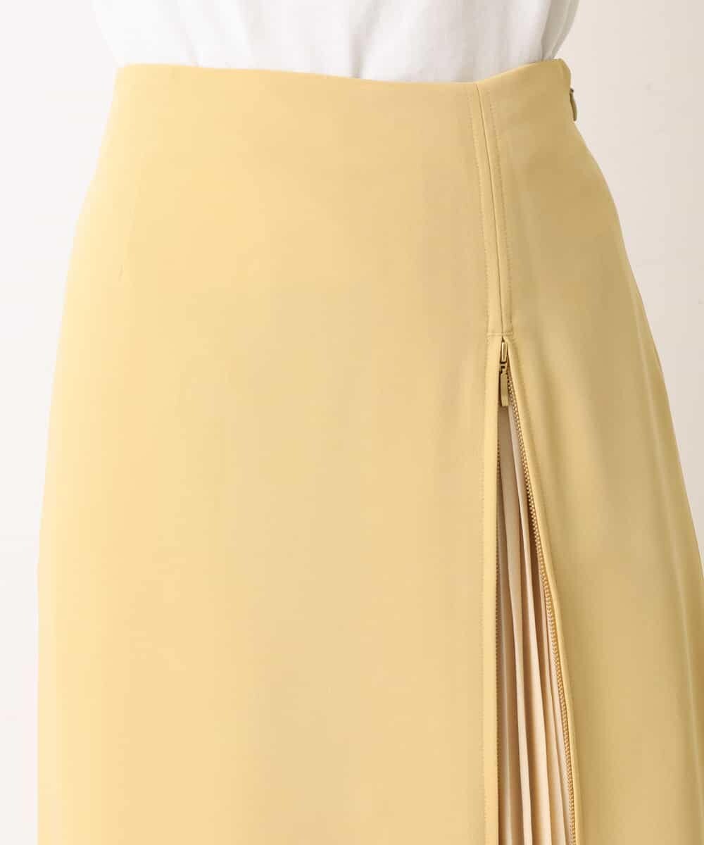 K2HFM19059 a.v.v(アー・ヴェ・ヴェ) ZIP切り替えAラインスカート マスタード