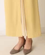 K2HFM19059 a.v.v(アー・ヴェ・ヴェ) ZIP切り替えAラインスカート マスタード