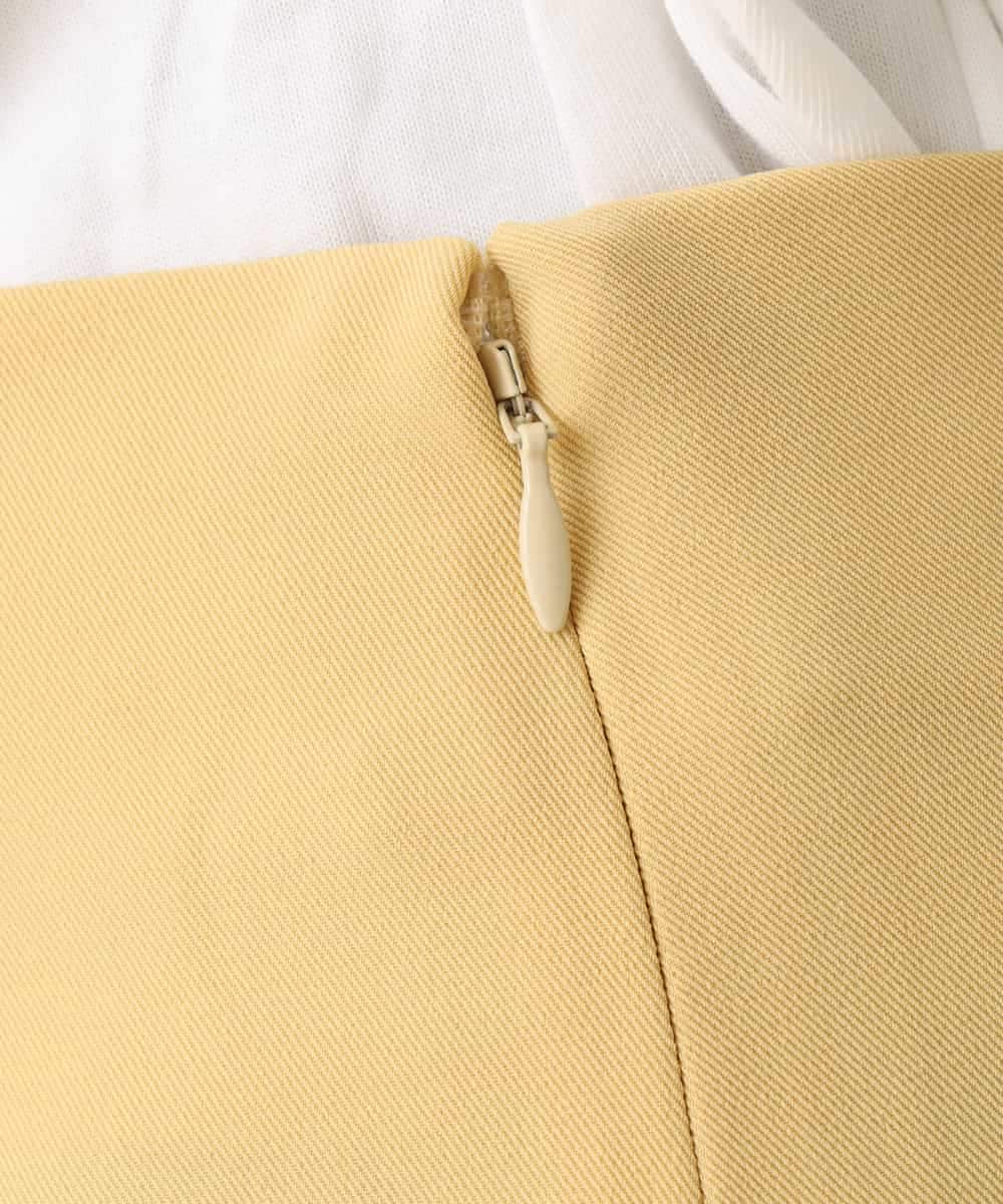 K2HFM19059 a.v.v(アー・ヴェ・ヴェ) ZIP切り替えAラインスカート マスタード