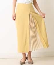 K2HFM19059 a.v.v(アー・ヴェ・ヴェ) ZIP切り替えAラインスカート マスタード