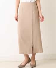 K2HFM19059 a.v.v(アー・ヴェ・ヴェ) ZIP切り替えAラインスカート マスタード