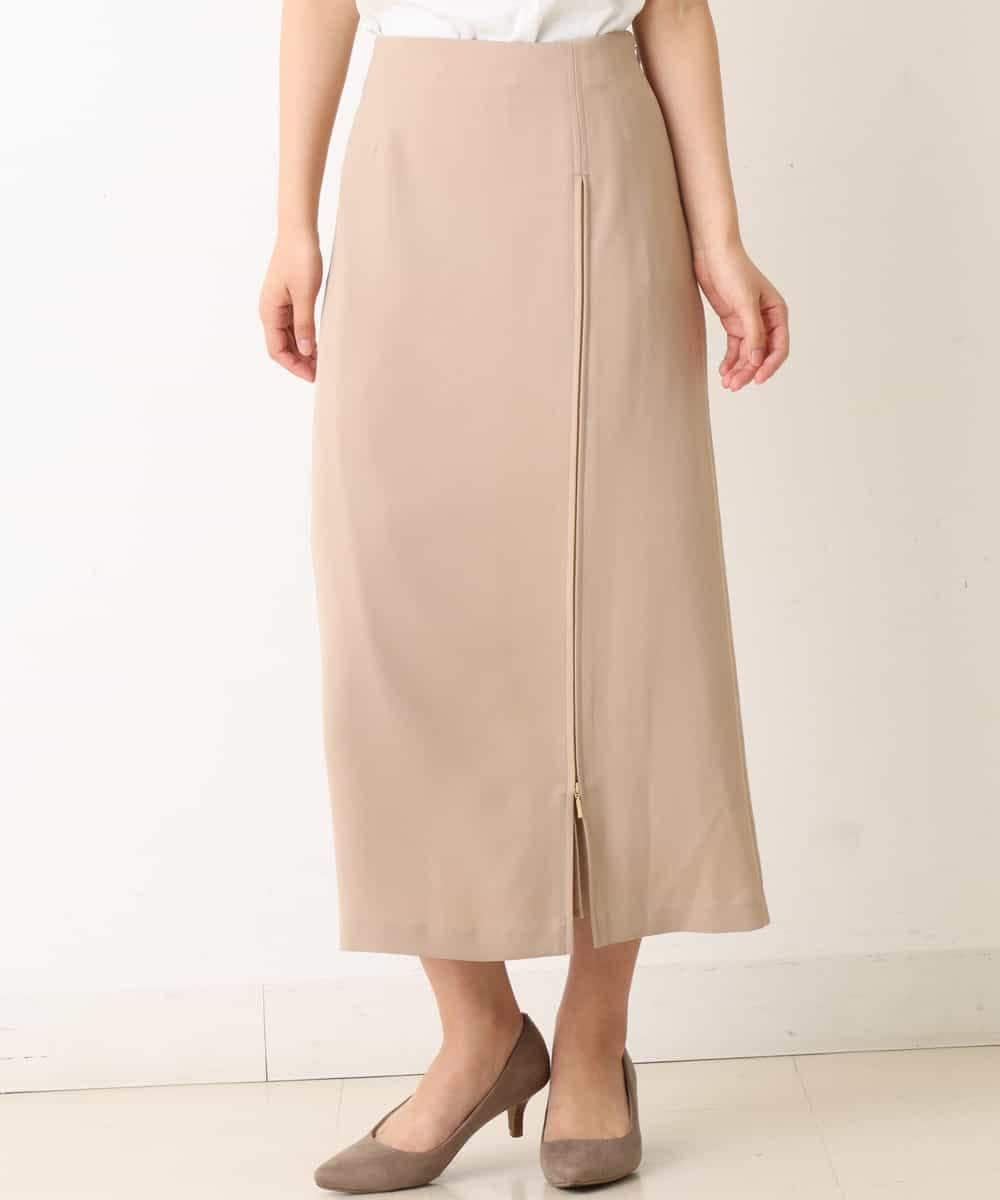 K2HFM19059 a.v.v(アー・ヴェ・ヴェ) ZIP切り替えAラインスカート マスタード