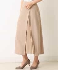 K2HFM19059 a.v.v(アー・ヴェ・ヴェ) ZIP切り替えAラインスカート ベージュ