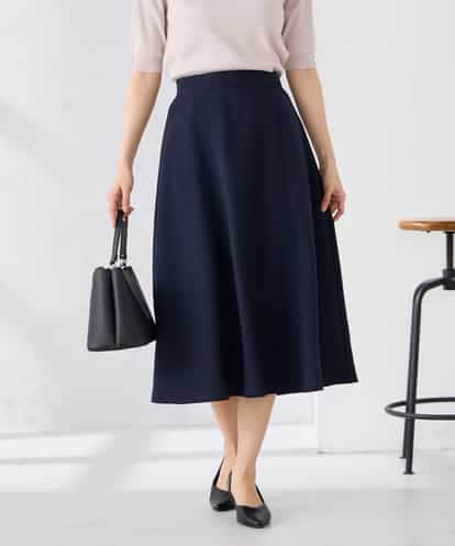 K2HGD04059 a.v.v 【接触冷感/UVカット】リネンライクフレアスカート【セットアップ対応/アンチピリング】