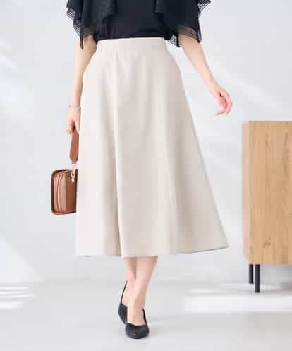 K2HGD04059 a.v.v 【接触冷感/UVカット】リネンライクフレアスカート【セットアップ対応/アンチピリング】