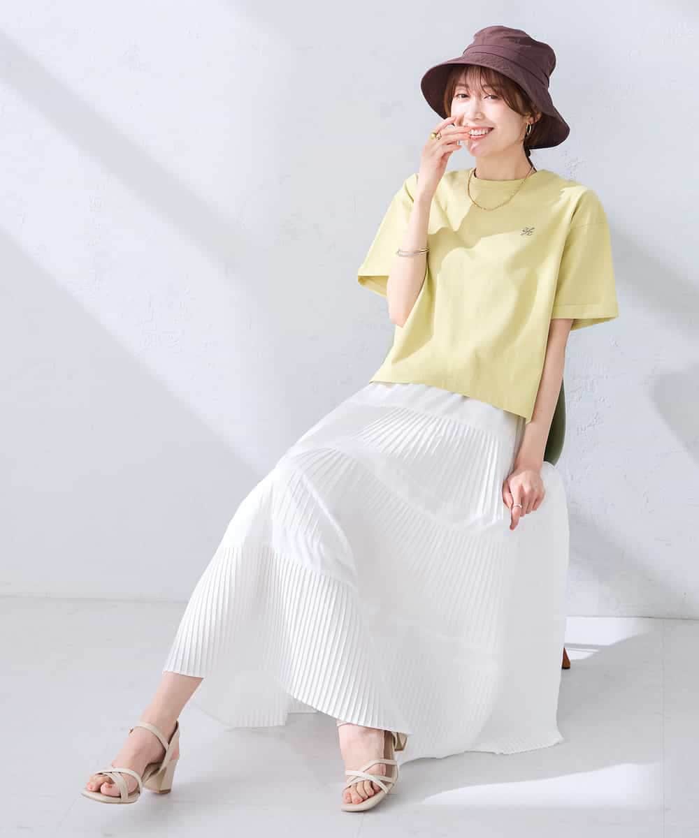 K2HGD25059 a.v.v(アー・ヴェ・ヴェ) 【洗える】ティアードプリーツスカート カーキ