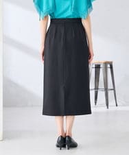 K2HGD28059 a.v.v(アー・ヴェ・ヴェ) 【洗える】ストレッチナロースカート グレージュ