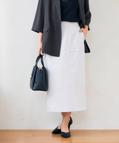 K2HGD28059 a.v.v 【洗える】ストレッチナロースカート