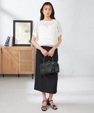 K2HHA22059 a.v.v(アー・ヴェ・ヴェ) 【接触冷感】サマーハイパーストレッチナロースカート モカ