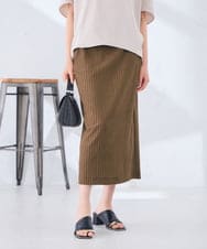 K2HHD37049 a.v.v(アー・ヴェ・ヴェ) ジャカードナロースカート ブラック