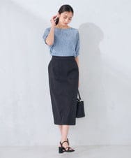 K2HHD41059 a.v.v(アー・ヴェ・ヴェ) ストレッチナロースカート ベージュ
