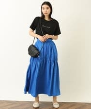 K2HHP28054 a.v.v(アー・ヴェ・ヴェ) ティアードギャザースカート ブルー