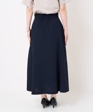 K2HHV27055 a.v.v(アー・ヴェ・ヴェ) 【洗える】タックフレアスカート ネイビー