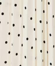 K2HKA08059 a.v.v(アー・ヴェ・ヴェ) 【洗える】ドットプリーツスカート アイボリー