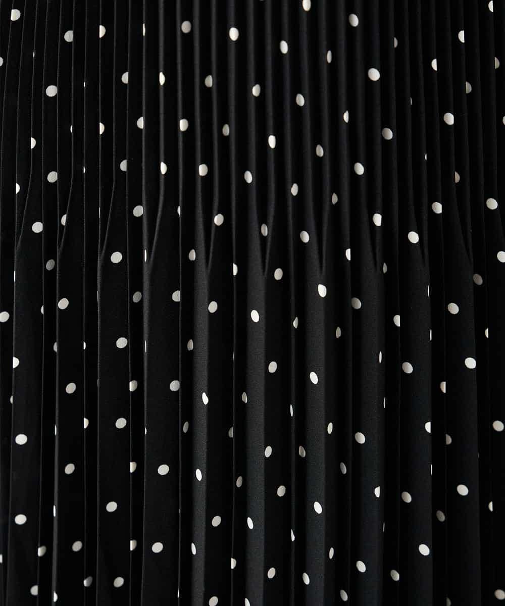 K2HKA08059 a.v.v(アー・ヴェ・ヴェ) 【洗える】ドットプリーツスカート アイボリー