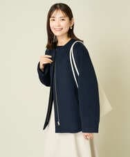 K2JAA09149 a.v.v(アー・ヴェ・ヴェ) ノーカラーコート ネイビー