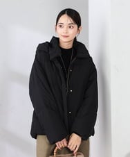 K2JAD10159 a.v.v(アー・ヴェ・ヴェ) 【2WAY/雑誌InRed(宝島社)1月・2月合併号掲載】スタンドネックショートダウンジャケット アイボリー