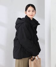 K2JAD10159 a.v.v(アー・ヴェ・ヴェ) 【2WAY/雑誌InRed(宝島社)1月・2月合併号掲載】スタンドネックショートダウンジャケット アイボリー