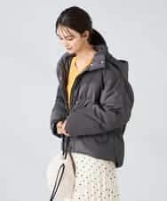 K2JAD10159 a.v.v(アー・ヴェ・ヴェ) 【2WAY】スタンドネックショートダウンジャケット アイボリー