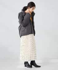 K2JAD10159 a.v.v(アー・ヴェ・ヴェ) 【2WAY】スタンドネックショートダウンジャケット アイボリー