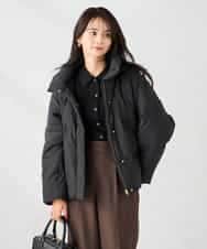 K2JAD10159 a.v.v(アー・ヴェ・ヴェ) 【2WAY】スタンドネックショートダウンジャケット アイボリー