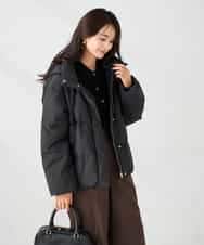 K2JAD10159 a.v.v(アー・ヴェ・ヴェ) 【2WAY】スタンドネックショートダウンジャケット アイボリー