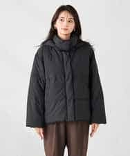 K2JAD10159 a.v.v(アー・ヴェ・ヴェ) 【2WAY】スタンドネックショートダウンジャケット アイボリー