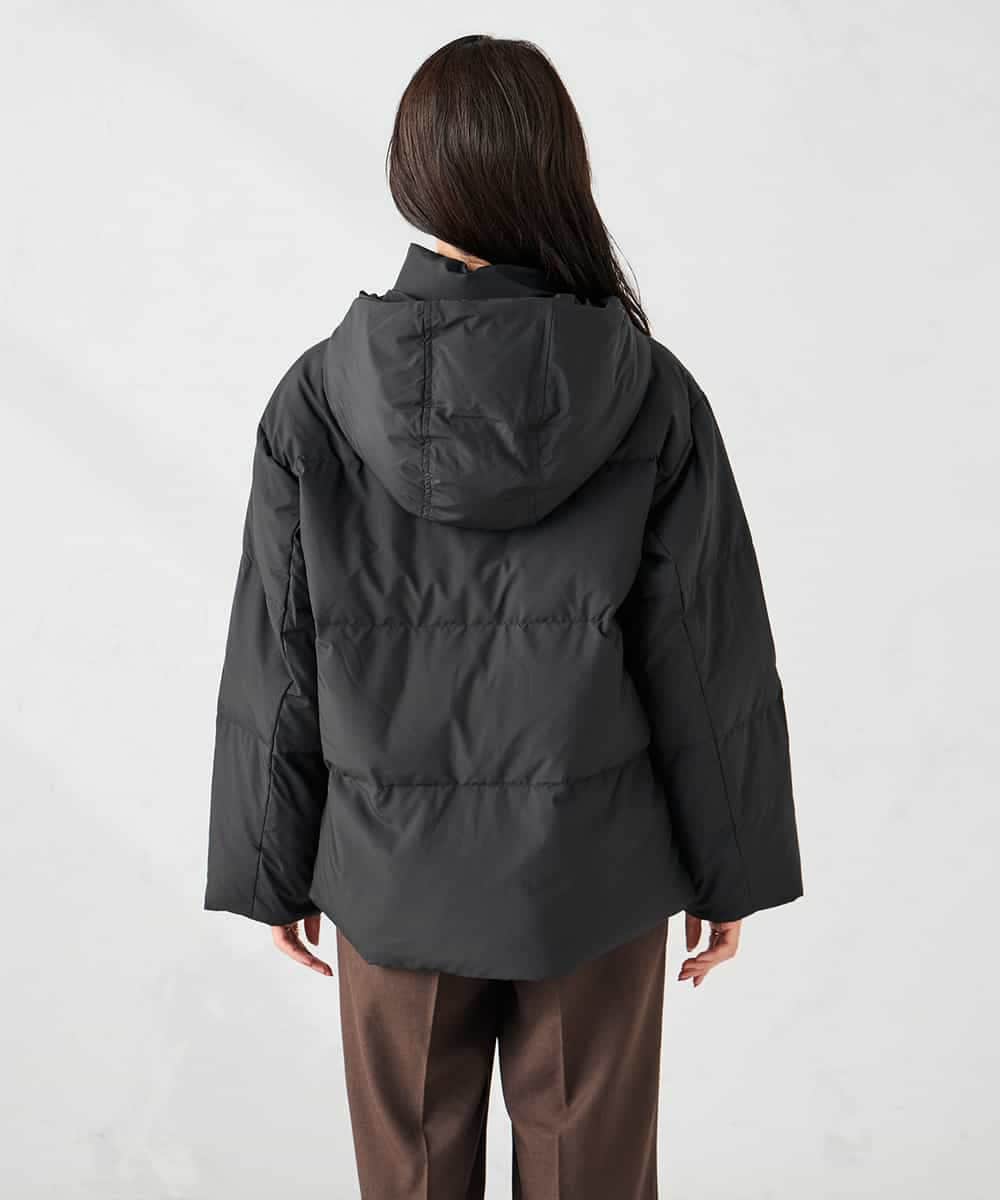 K2JAD10159 a.v.v(アー・ヴェ・ヴェ) 【2WAY】スタンドネックショートダウンジャケット アイボリー