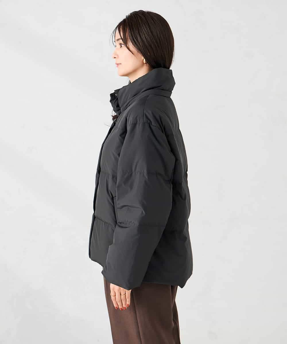 K2JAD10159 a.v.v(アー・ヴェ・ヴェ) 【2WAY】スタンドネックショートダウンジャケット アイボリー