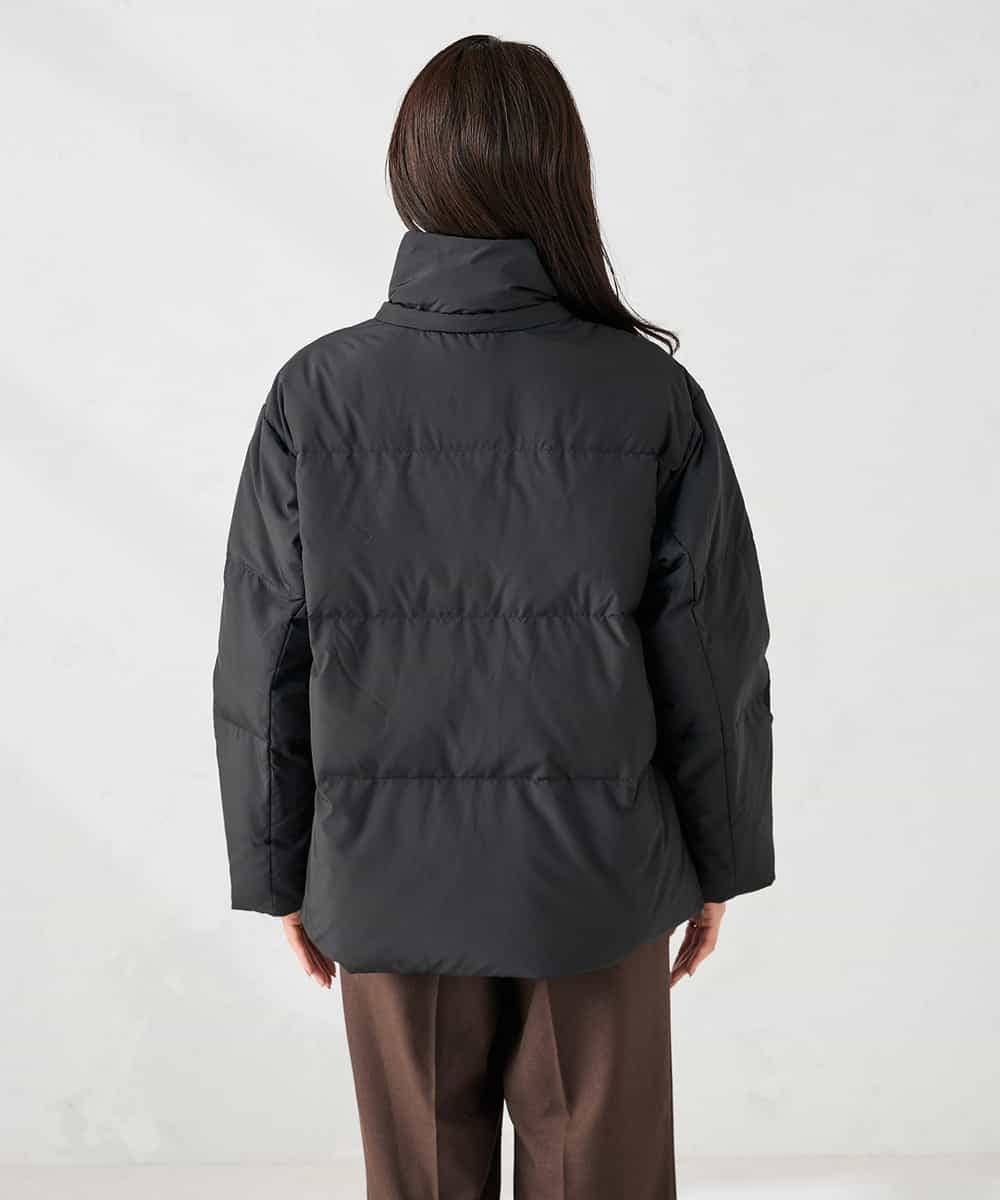 K2JAD10159 a.v.v(アー・ヴェ・ヴェ) 【2WAY】スタンドネックショートダウンジャケット アイボリー