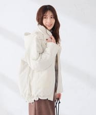 K2JAG07189 a.v.v(アー・ヴェ・ヴェ) ミドル ダウン ジャケット アイボリー