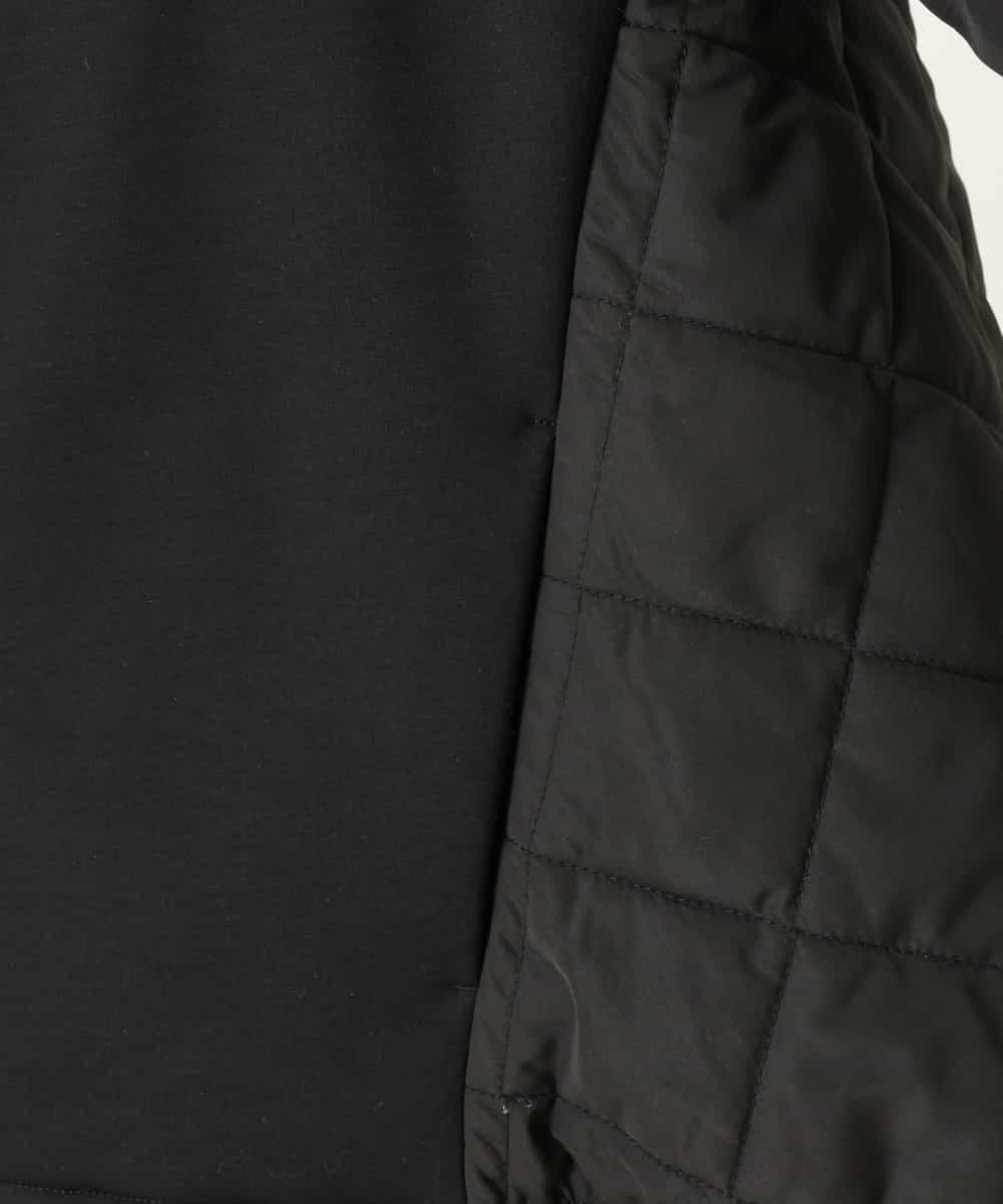 K2JAS06119 a.v.v(アー・ヴェ・ヴェ) 【サスティナブル】ドッキングキルトジャケット ブラック