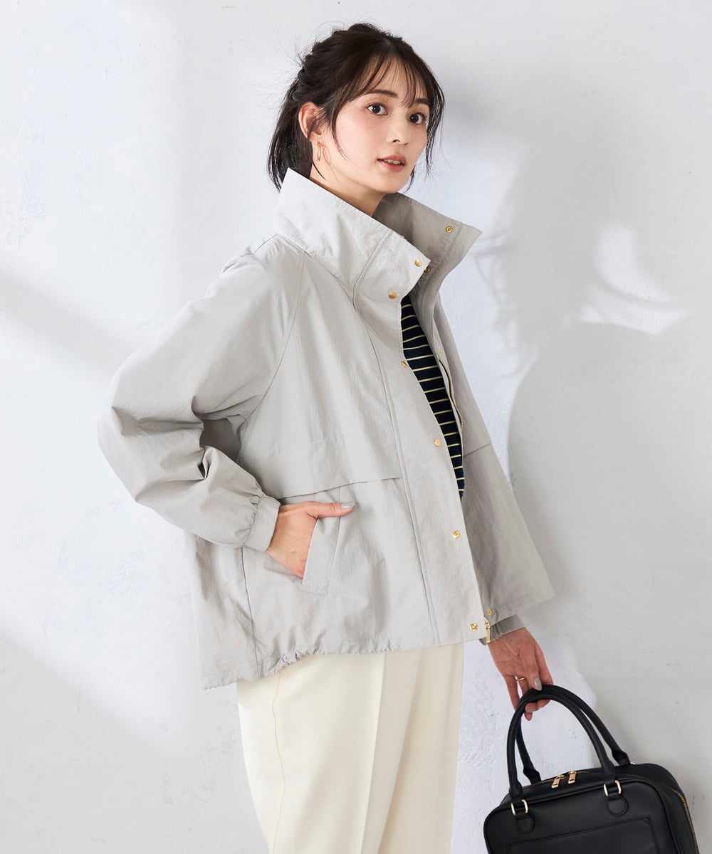 K2JDD07089 a.v.v(アー・ヴェ・ヴェ) ナイロンワッシャーブルゾン ベージュ