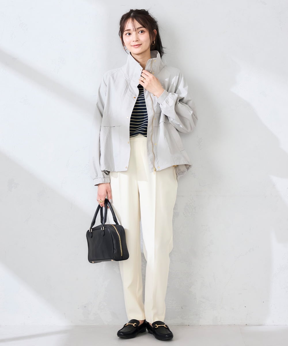 K2JDD07089 a.v.v(アー・ヴェ・ヴェ) ナイロンワッシャーブルゾン ベージュ