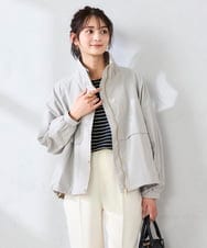 K2JDD07089 a.v.v(アー・ヴェ・ヴェ) ナイロンワッシャーブルゾン ライトグレー