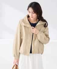 K2JDD07089 a.v.v(アー・ヴェ・ヴェ) ナイロンワッシャーブルゾン ベージュ