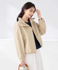 K2JDD07089 a.v.v(アー・ヴェ・ヴェ) ナイロンワッシャーブルゾン ベージュ