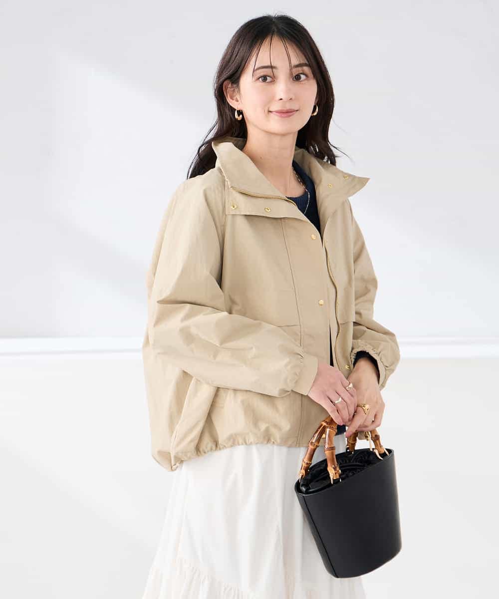 K2JDD07089 a.v.v(アー・ヴェ・ヴェ) ナイロンワッシャーブルゾン ベージュ