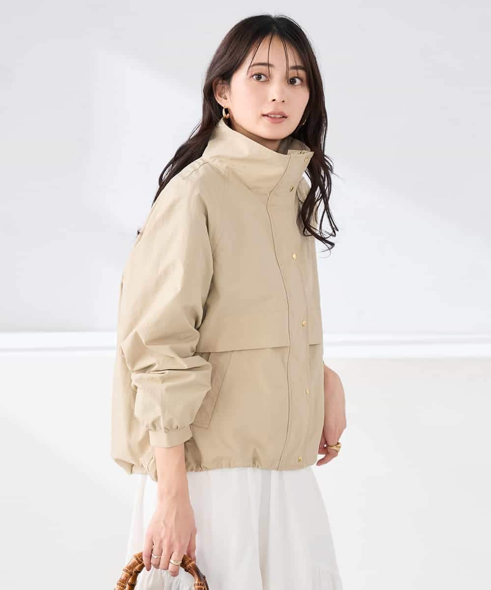 K2JDD07089 a.v.v(アー・ヴェ・ヴェ) ナイロンワッシャーブルゾン ベージュ